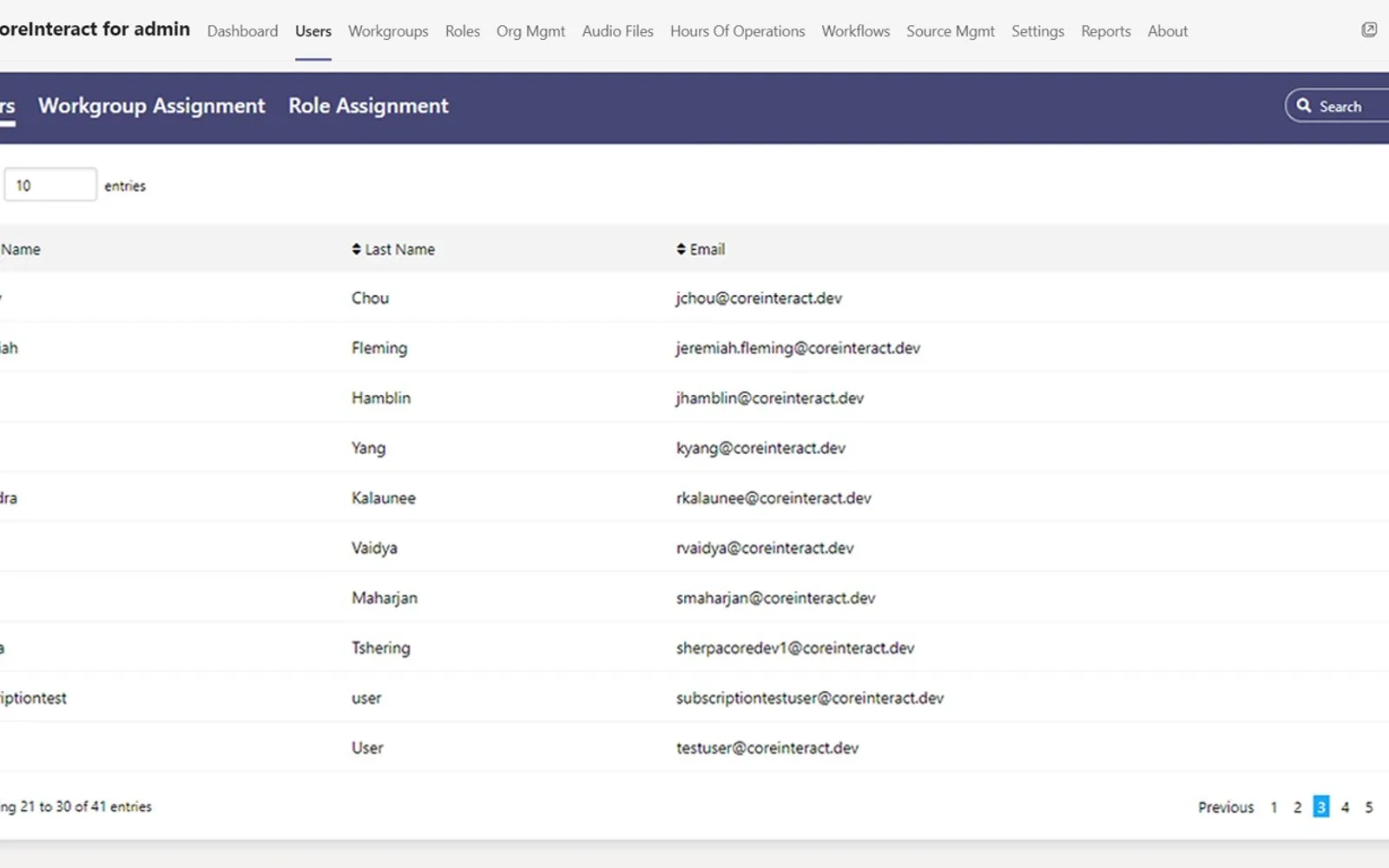 CoreInteract Administration — screenshot from the Microsoft Marketplace listing