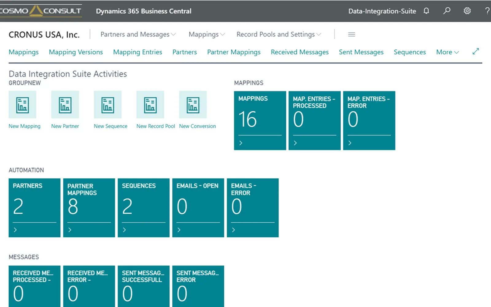 COSMO Data Integration Framework — screenshot from the Microsoft Marketplace listing
