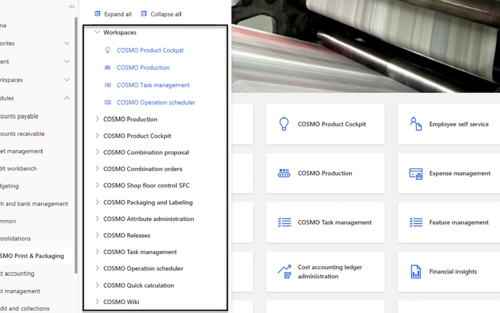 COSMO Print and Packaging — screenshot from the Microsoft Marketplace listing