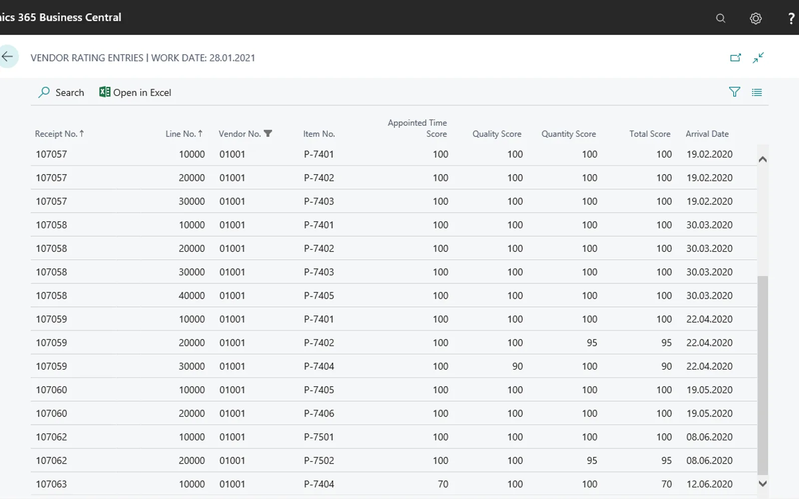 COSMO Vendor Rating — screenshot from the Microsoft Marketplace listing