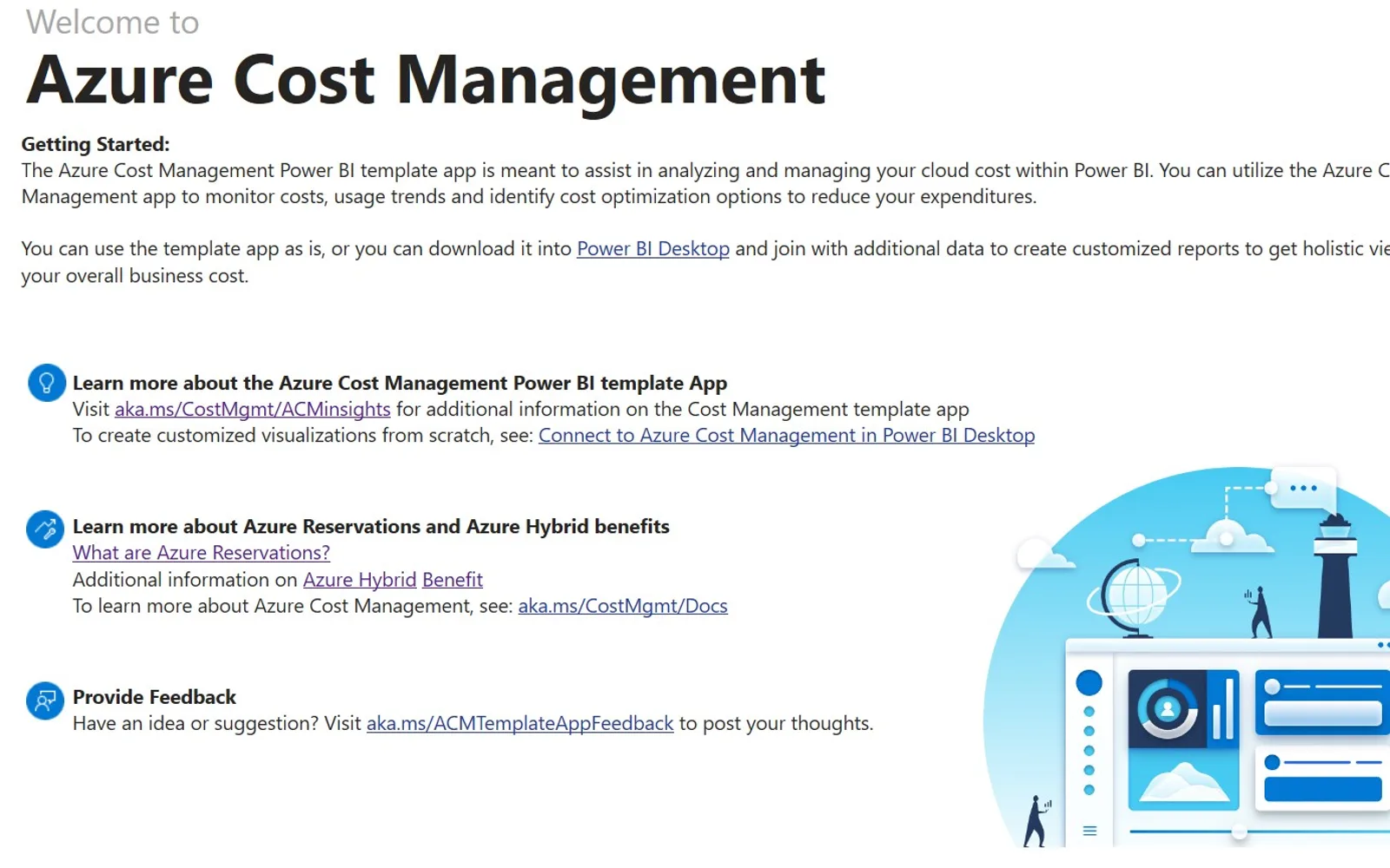 Cost Management App — screenshot from the Microsoft Marketplace listing