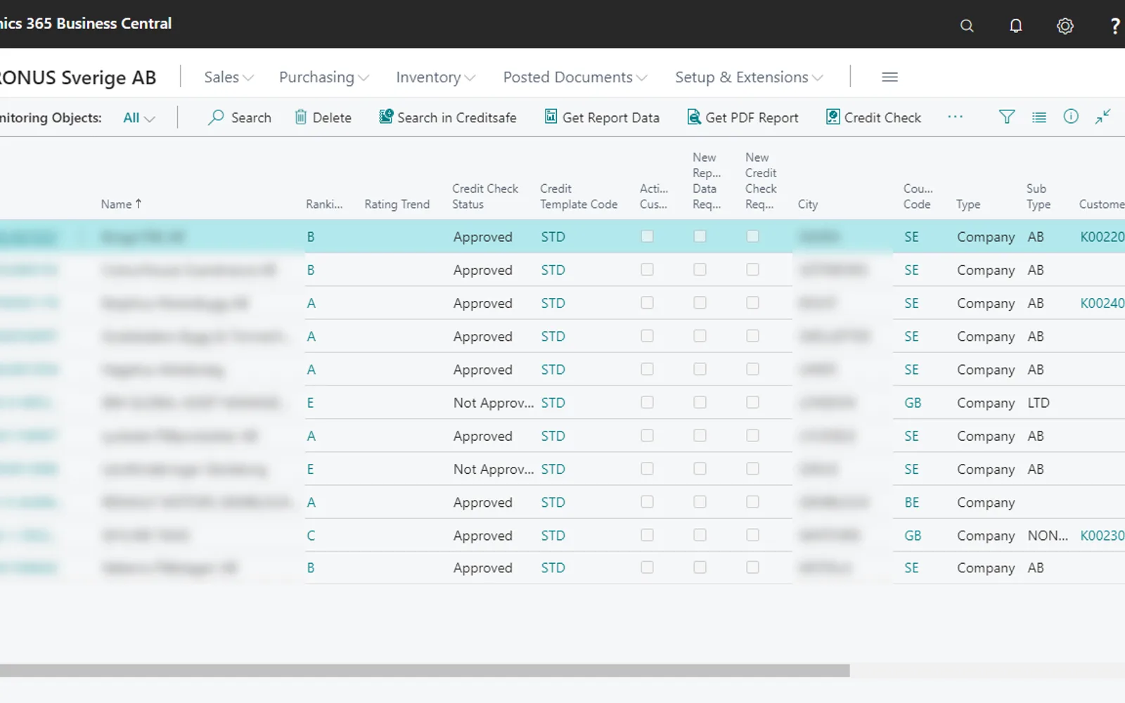 Creditsafe Connect — screenshot from the Microsoft Marketplace listing