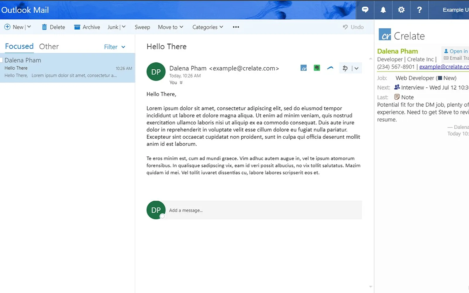 Crelate Talent — screenshot from the Microsoft Marketplace listing