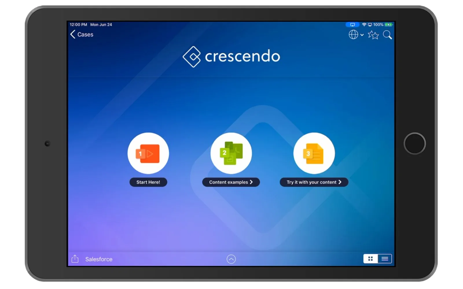 Crescendo App — screenshot from the Microsoft Marketplace listing