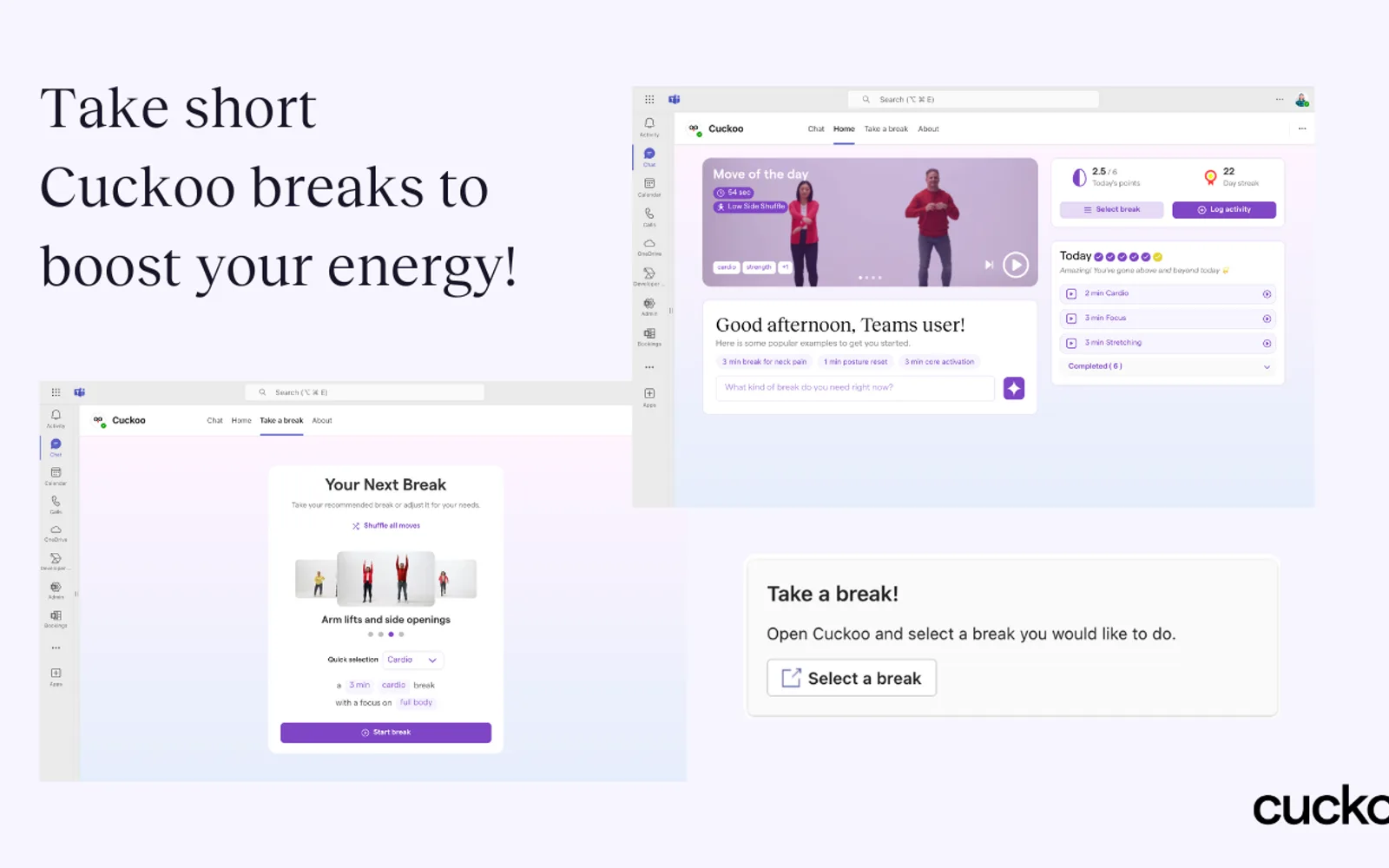 Cuckoo — screenshot from the Microsoft Marketplace listing