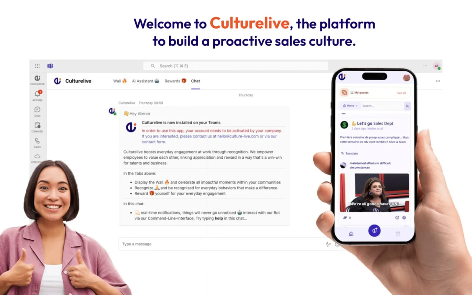 Culturelive — screenshot from the Microsoft Marketplace listing