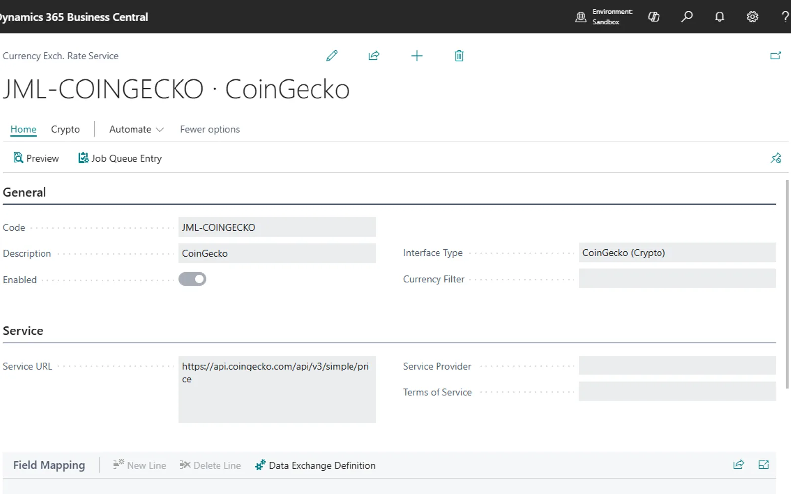 Currency Rates — screenshot from the Microsoft Marketplace listing