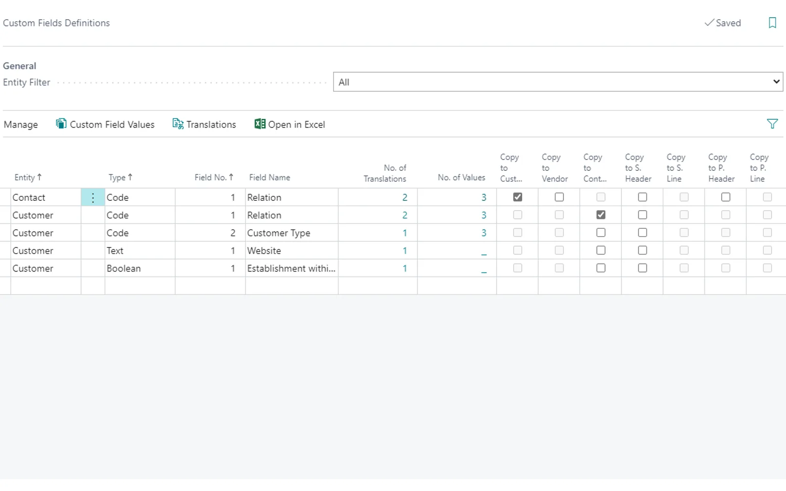 Custom Fields — screenshot from the Microsoft Marketplace listing