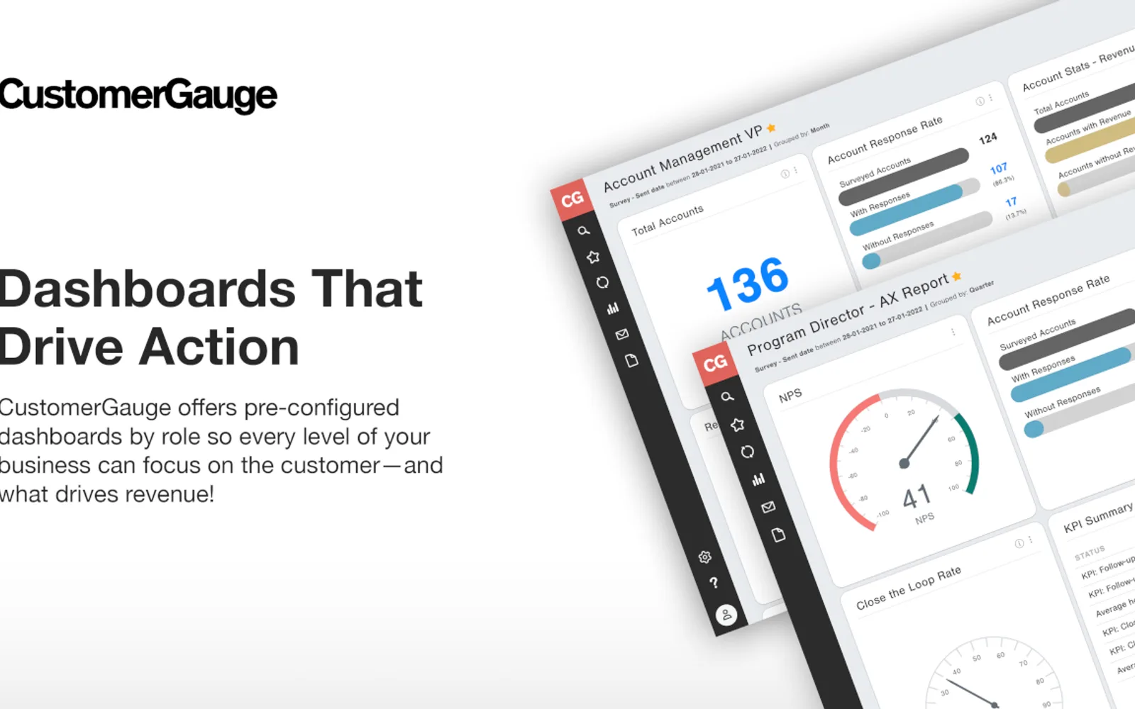 CustomerGauge — screenshot from the Microsoft Marketplace listing