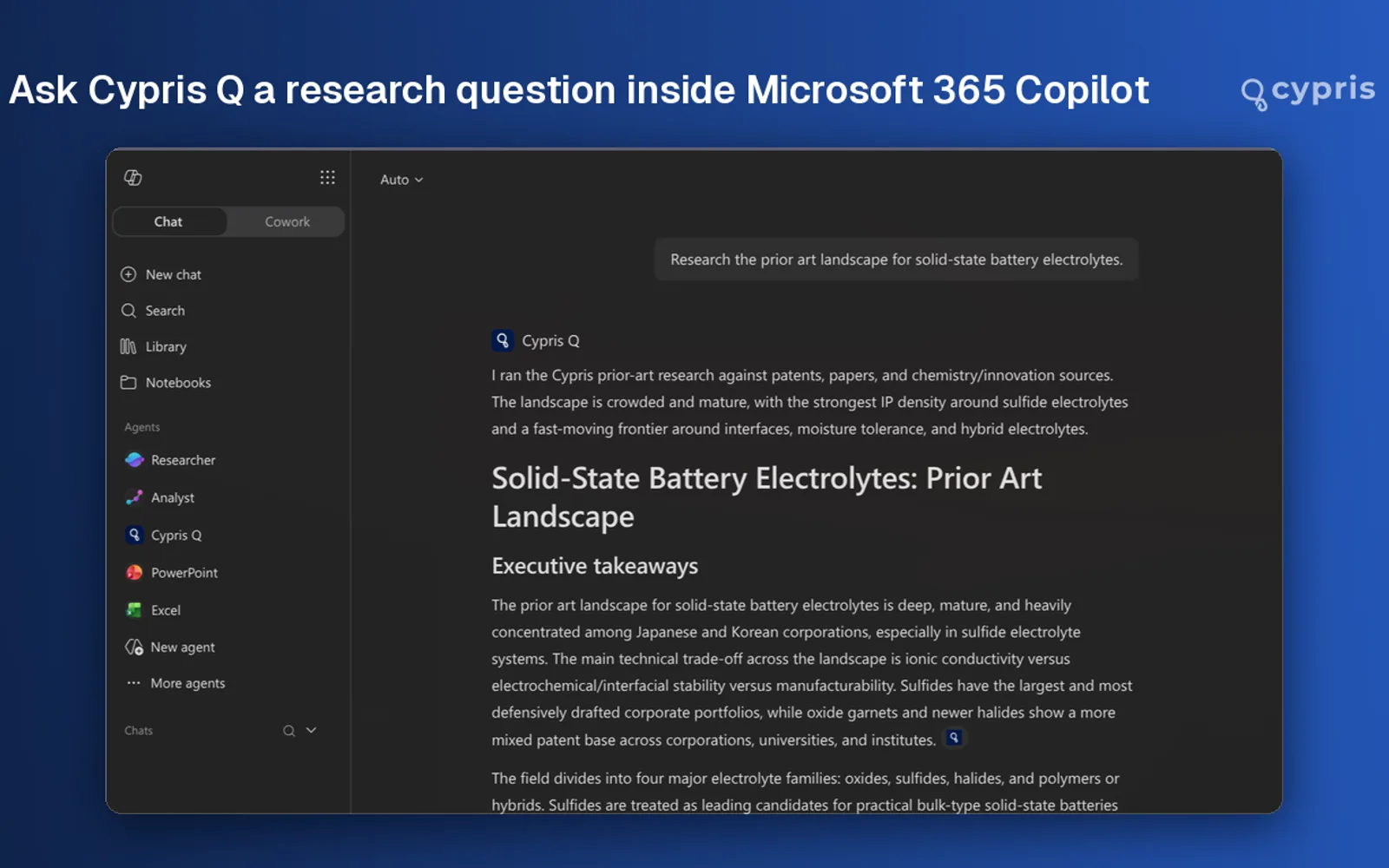 Cypris Q — screenshot from the Microsoft Marketplace listing