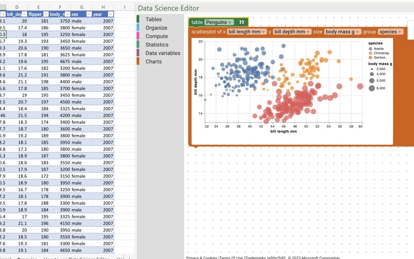 Data Science Editor — screenshot from the Microsoft Marketplace listing