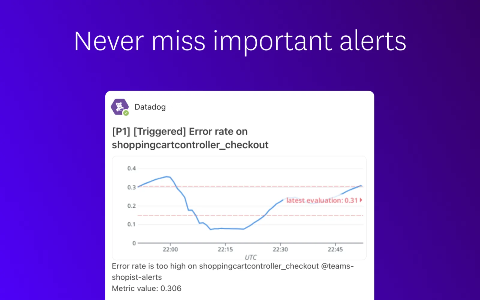 Datadog — screenshot from the Microsoft Marketplace listing