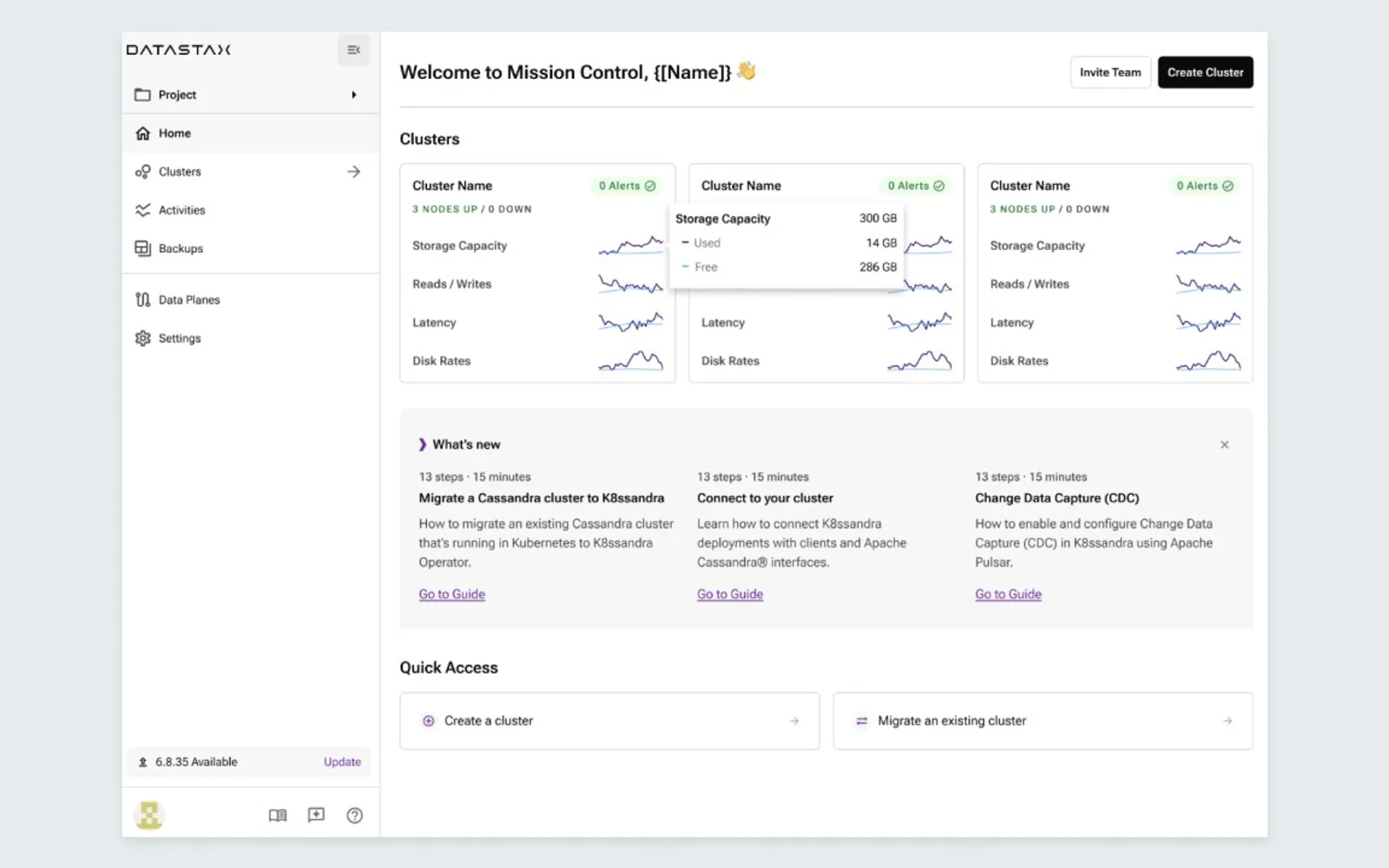 DataStax HCD (Hyper Converged Database) — screenshot from the Microsoft Marketplace listing
