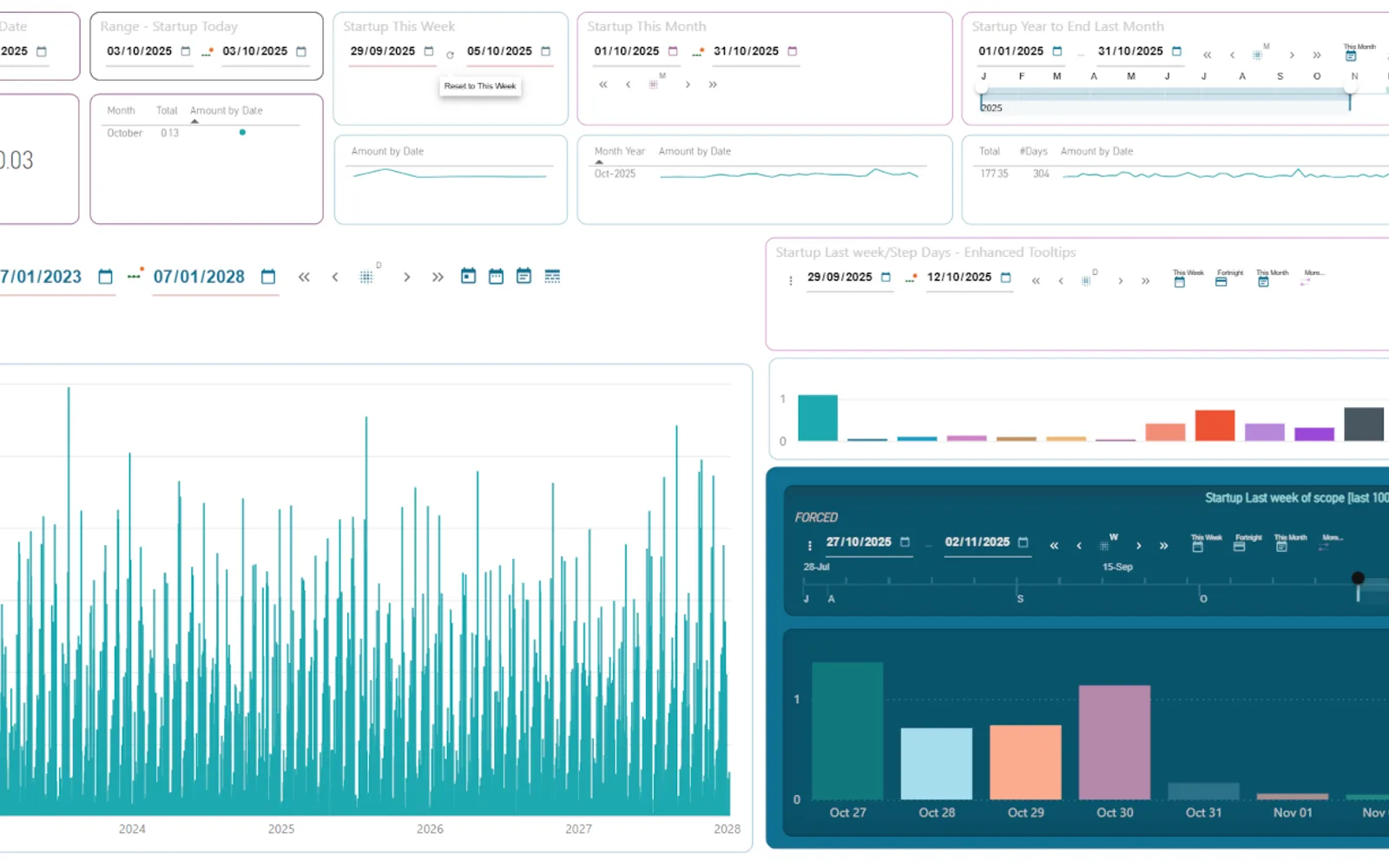 Date Range Selector — screenshot from the Microsoft Marketplace listing