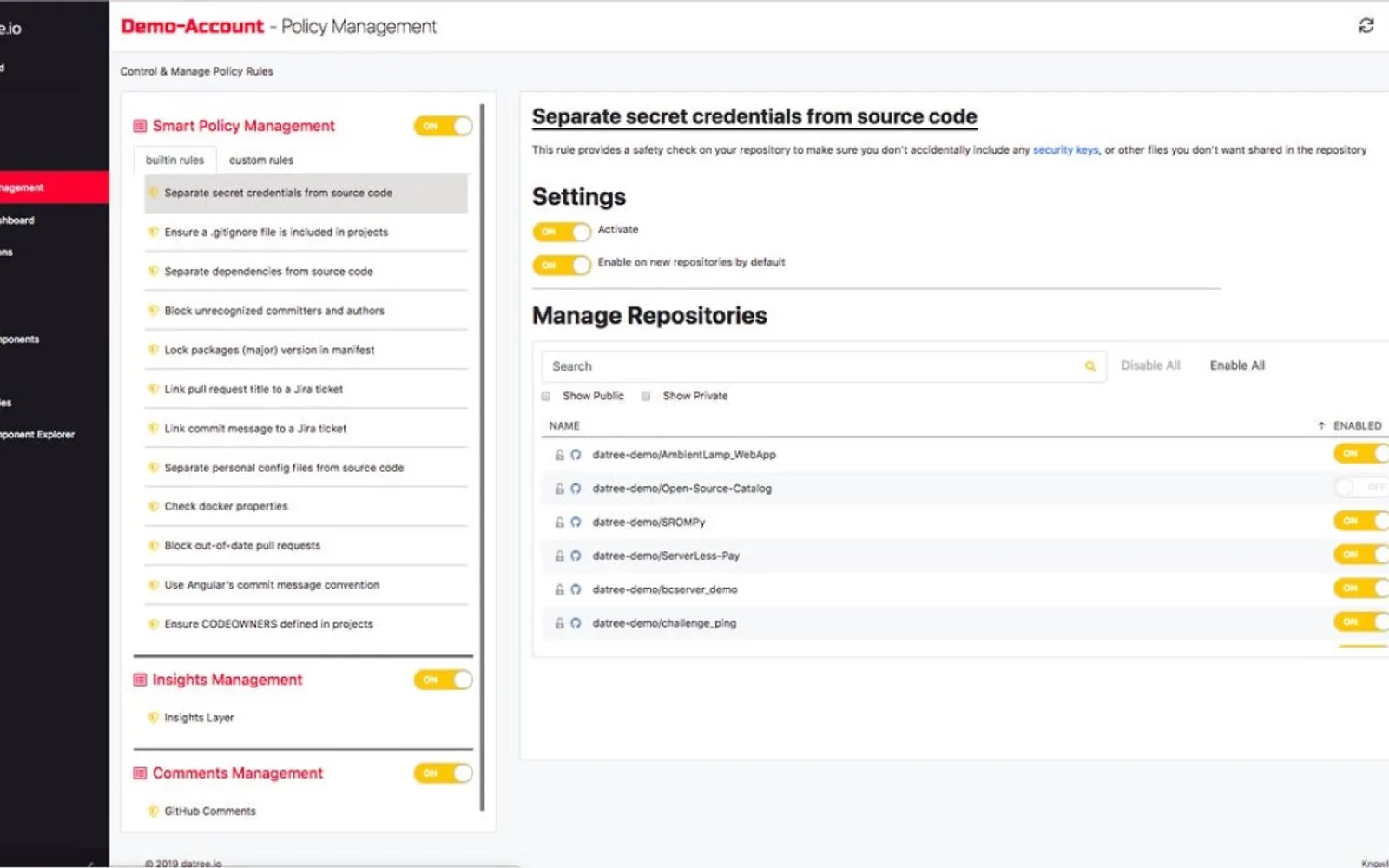 Datree Smart Policy — screenshot from the Microsoft Marketplace listing