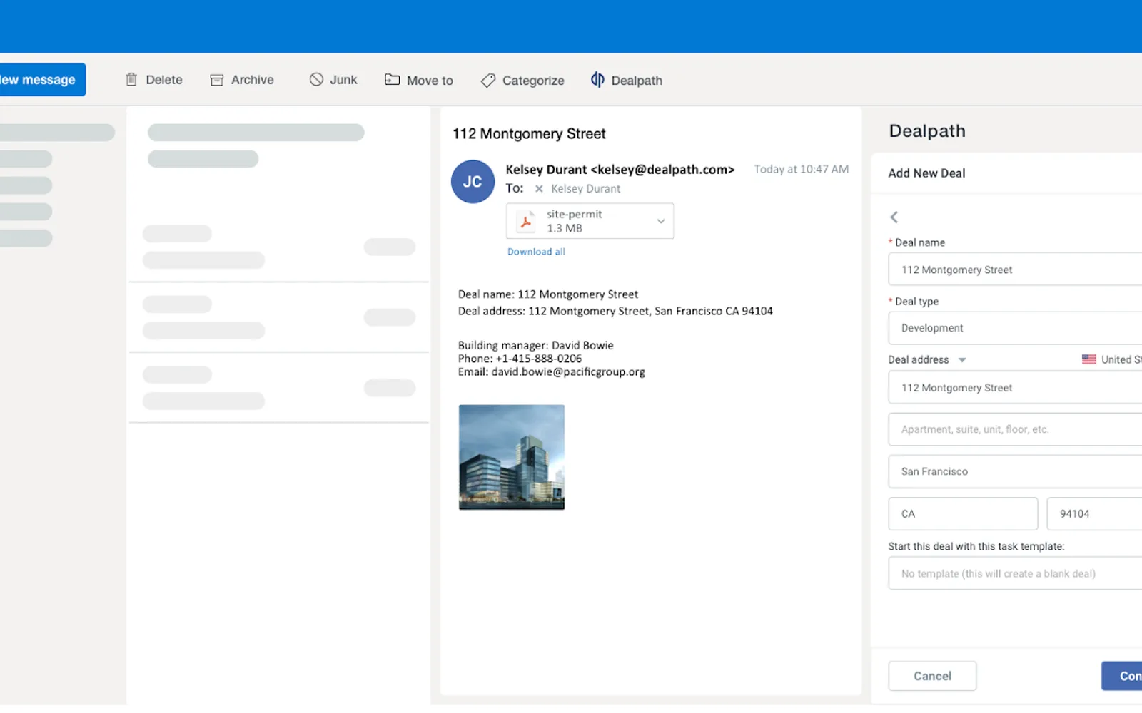 Dealpath — screenshot from the Microsoft Marketplace listing