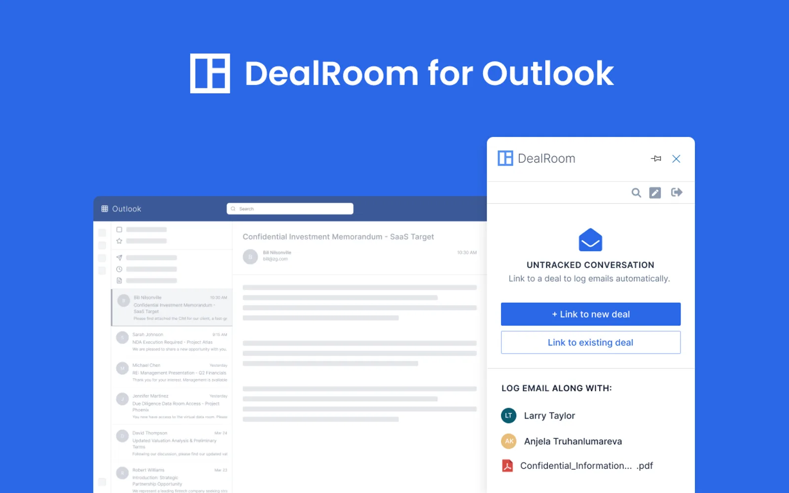 DealRoom — screenshot from the Microsoft Marketplace listing