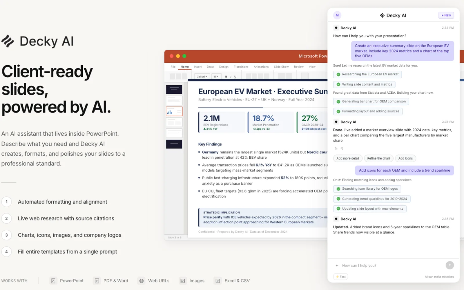 Decky AI — screenshot from the Microsoft Marketplace listing
