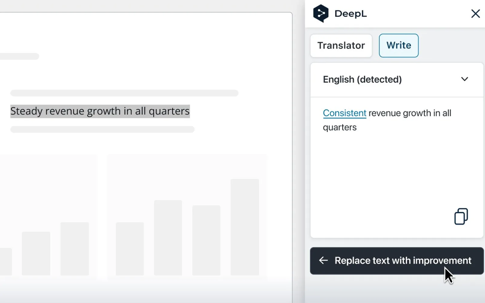 DeepL for Powerpoint — screenshot from the Microsoft Marketplace listing