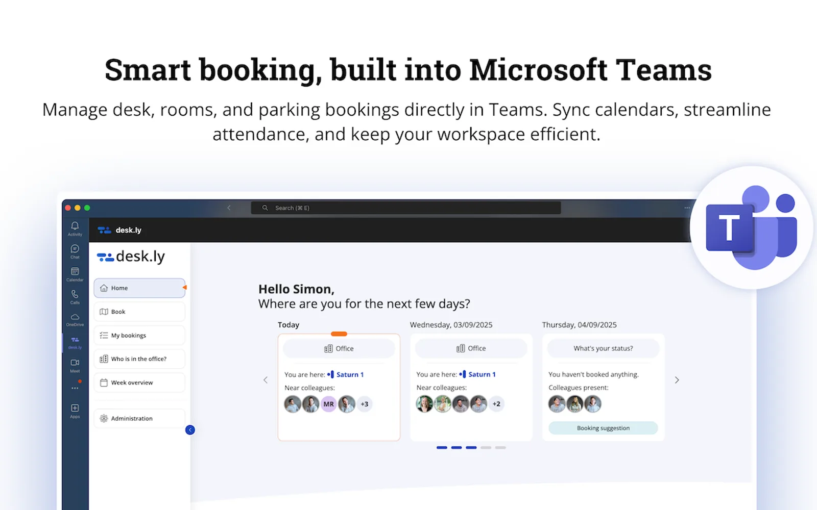 desk.ly — screenshot from the Microsoft Marketplace listing