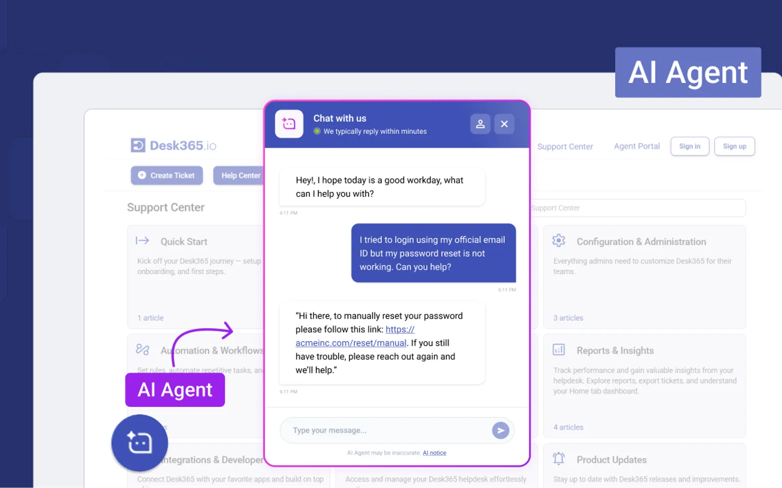 Desk365 — screenshot from the Microsoft Marketplace listing