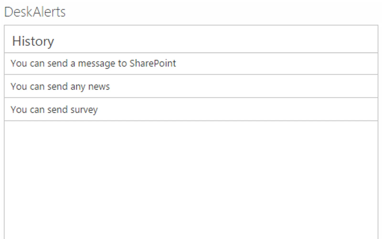 DeskAlerts — screenshot from the Microsoft Marketplace listing