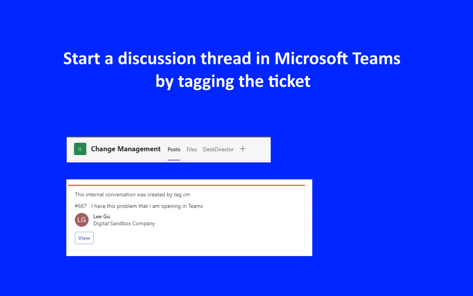 DeskDirector — screenshot from the Microsoft Marketplace listing