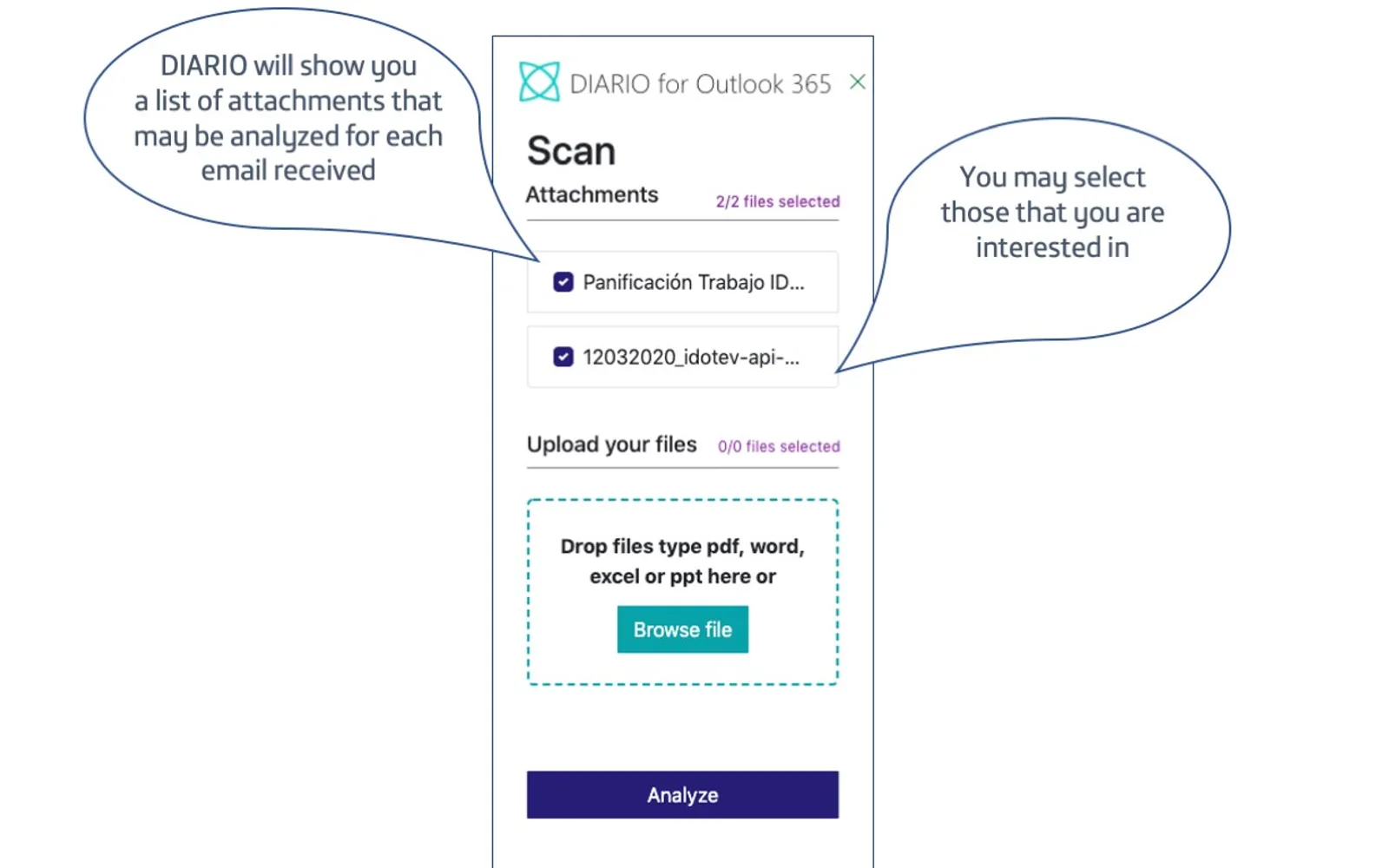DIARIO — screenshot from the Microsoft Marketplace listing