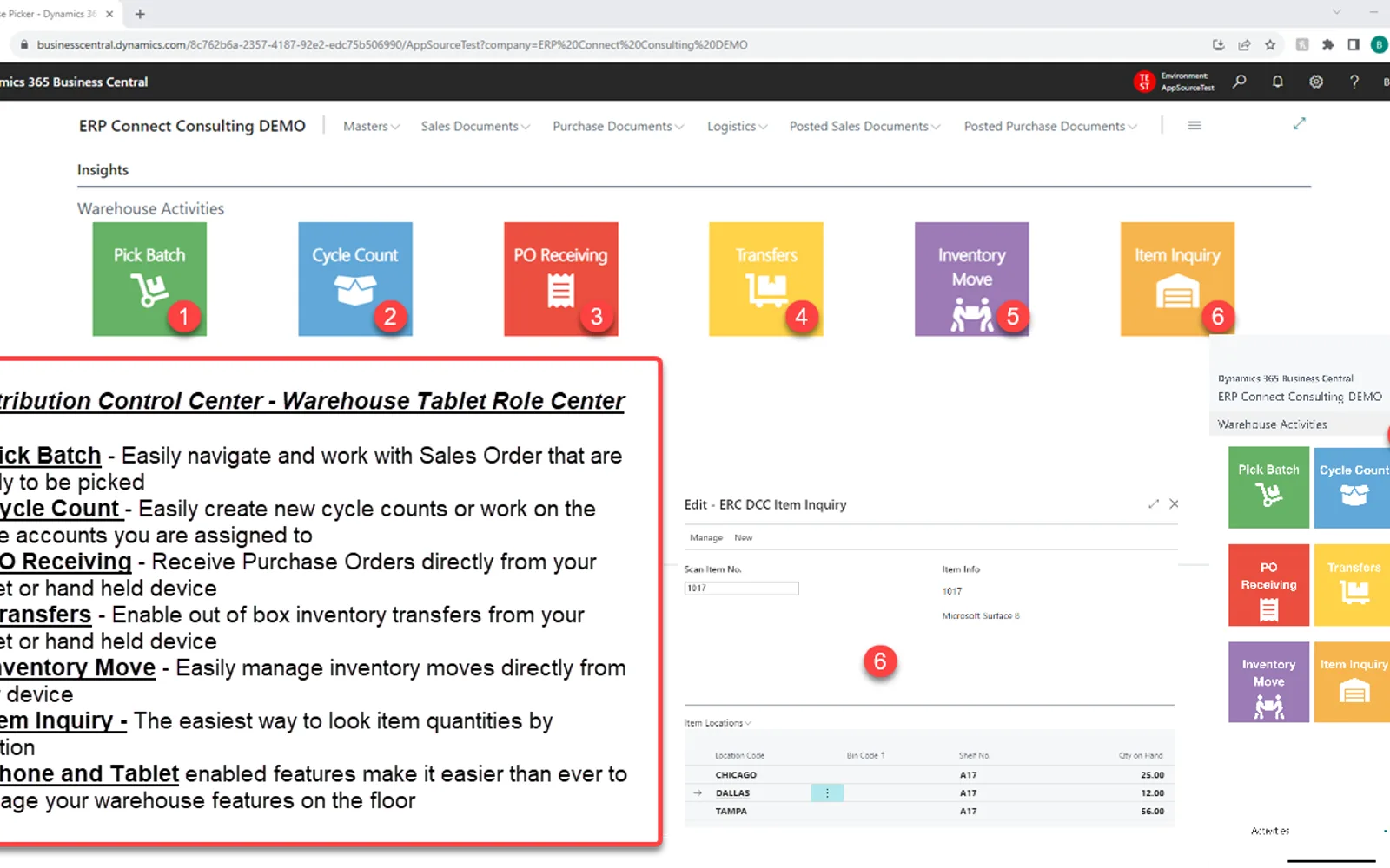 Distribution Control Center — screenshot from the Microsoft Marketplace listing