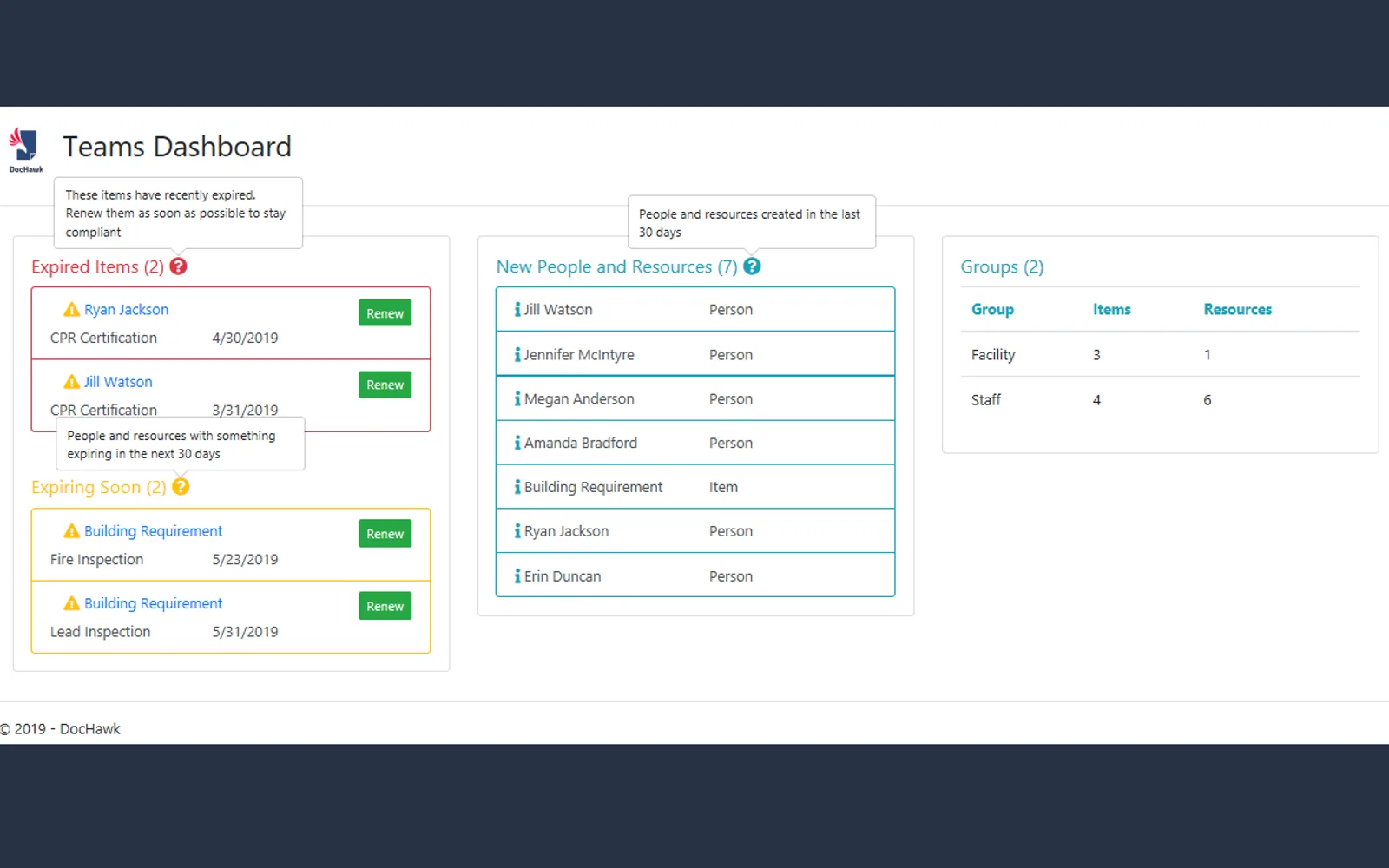 DocHawk — screenshot from the Microsoft Marketplace listing