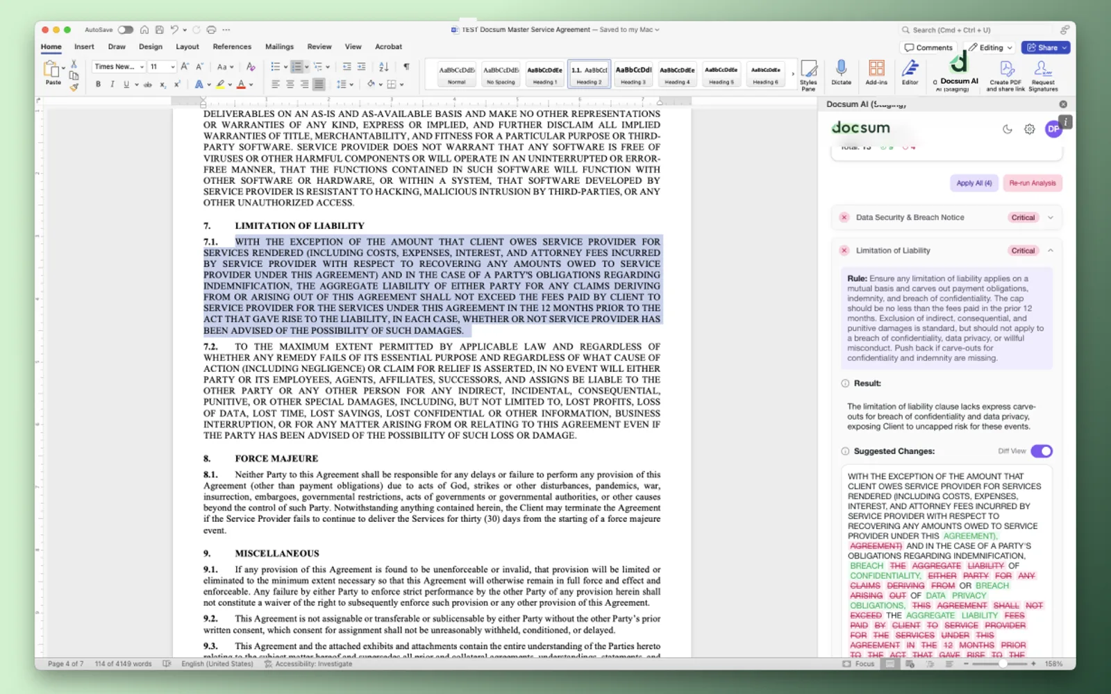 Docsum — screenshot from the Microsoft Marketplace listing