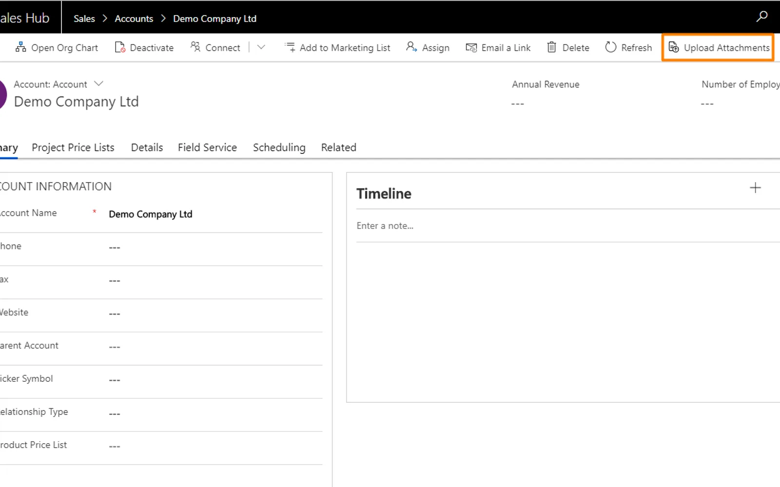 Document Attacher — screenshot from the Microsoft Marketplace listing