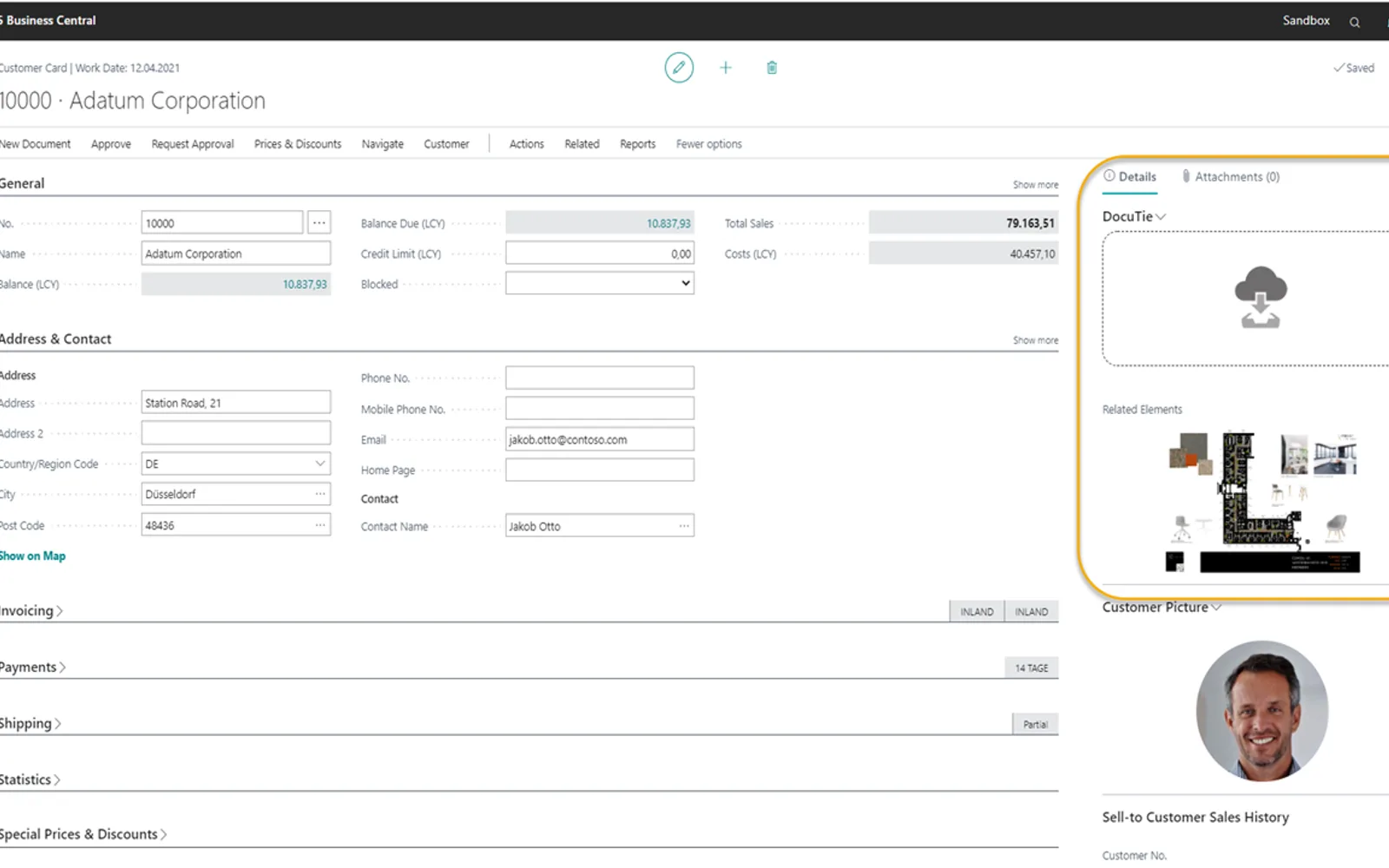 DocuTie — screenshot from the Microsoft Marketplace listing