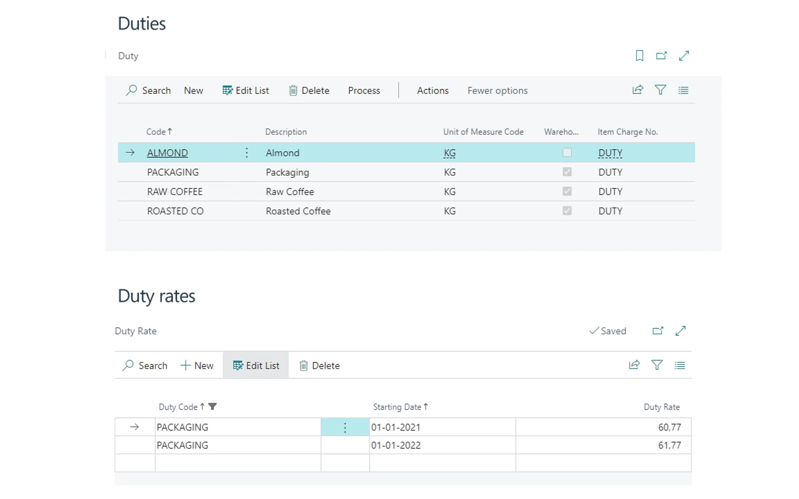 Duty Reporting - Excise Duties — screenshot from the Microsoft Marketplace listing