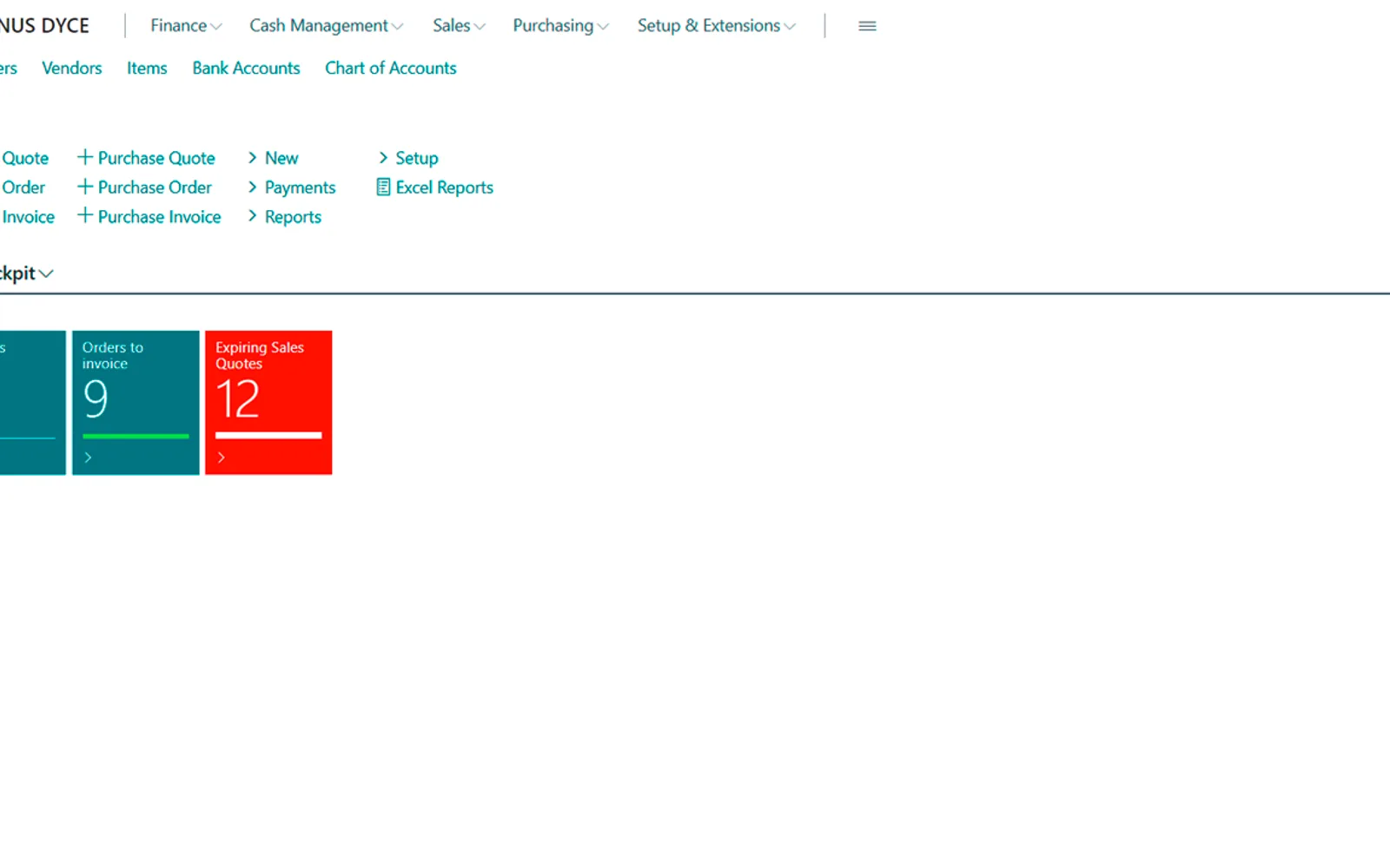 DYCE Cockpit — screenshot from the Microsoft Marketplace listing