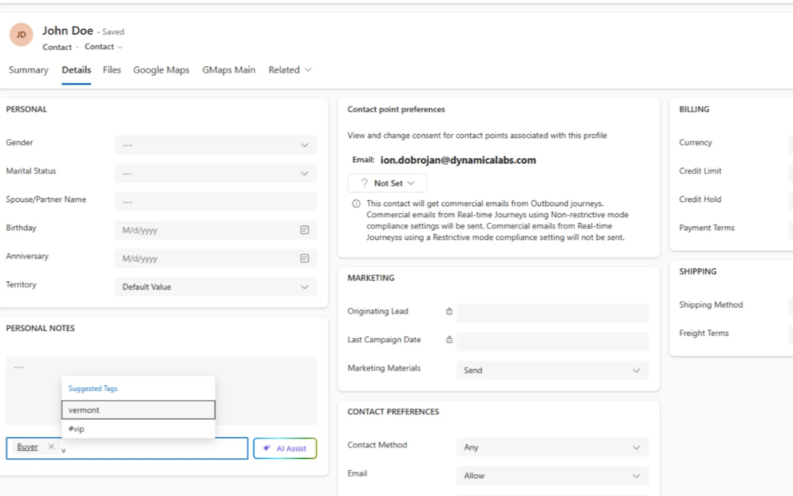 Dynamica Tagging — screenshot from the Microsoft Marketplace listing