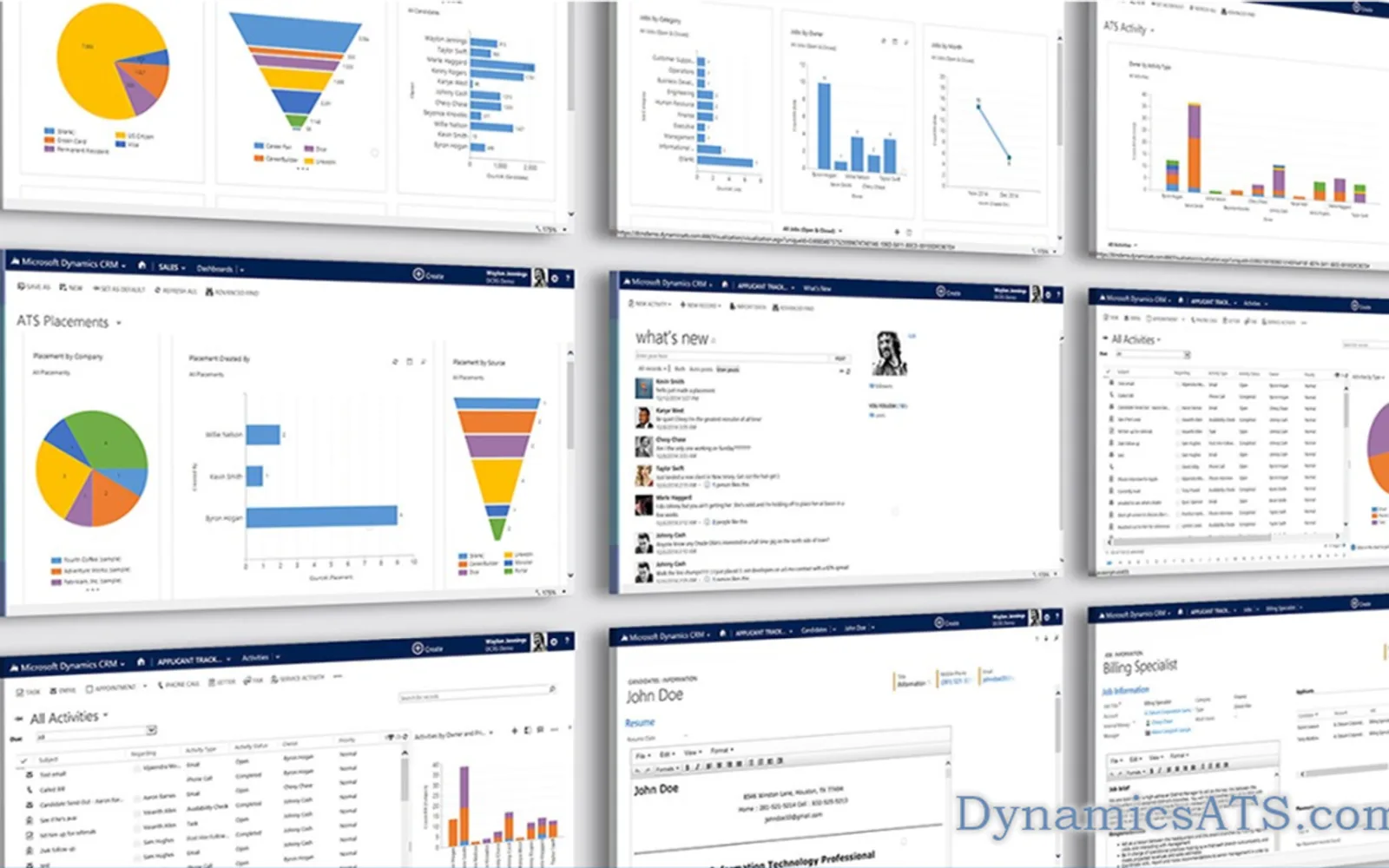 Dynamics ATS CRM — screenshot from the Microsoft Marketplace listing