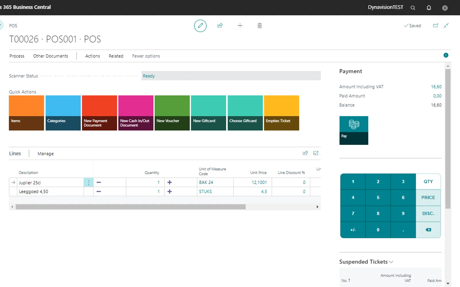 Dynavision Cloud POS Light — screenshot from the Microsoft Marketplace listing