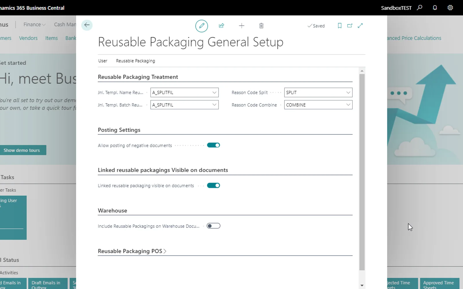 Dynavision Reusable Packaging — screenshot from the Microsoft Marketplace listing