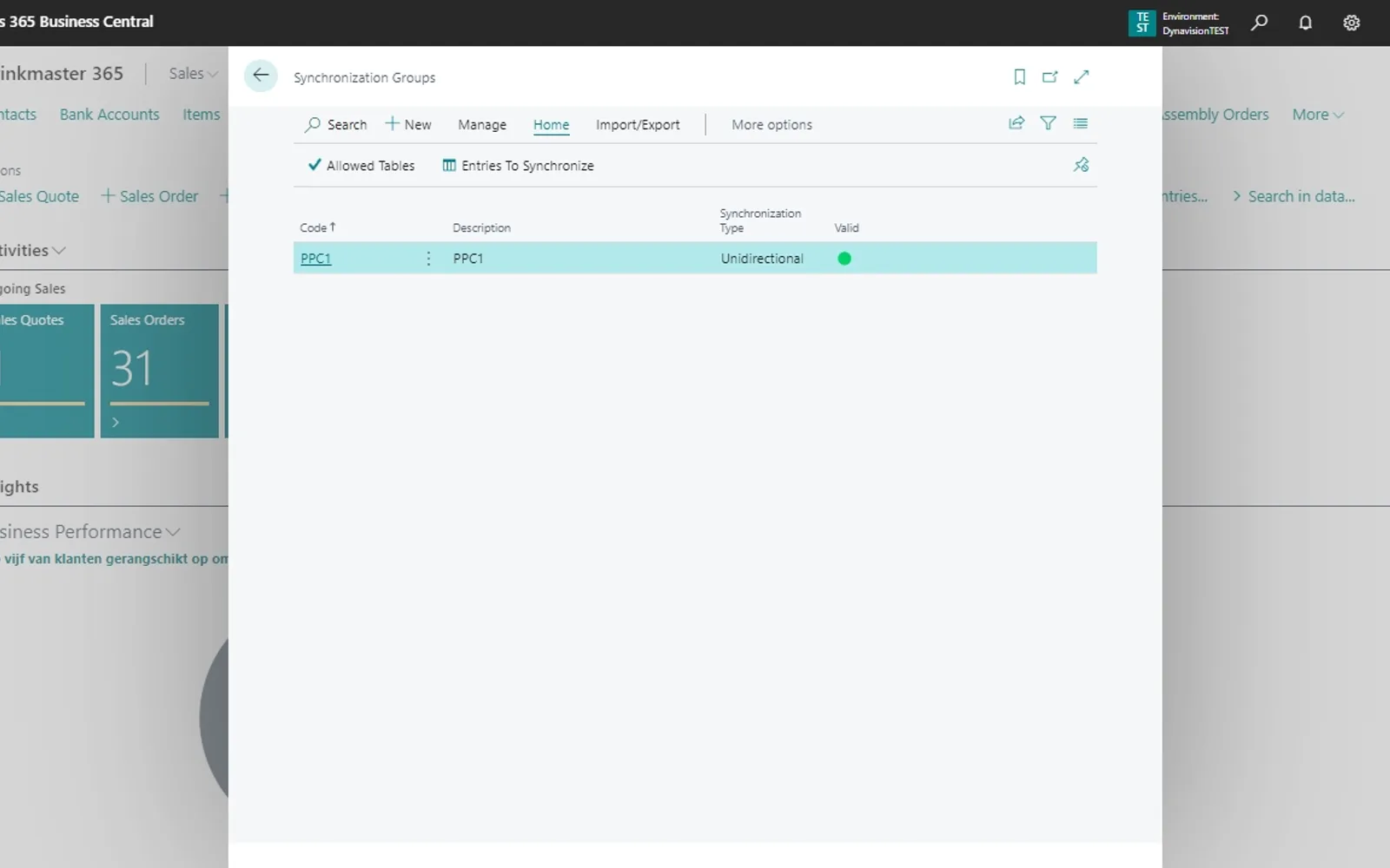 Dynavision Sync — screenshot from the Microsoft Marketplace listing