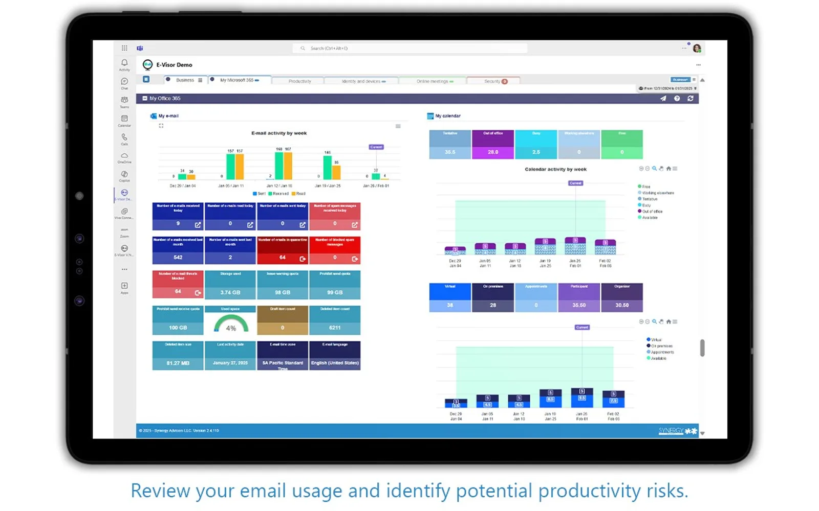 E-Visor — screenshot from the Microsoft Marketplace listing