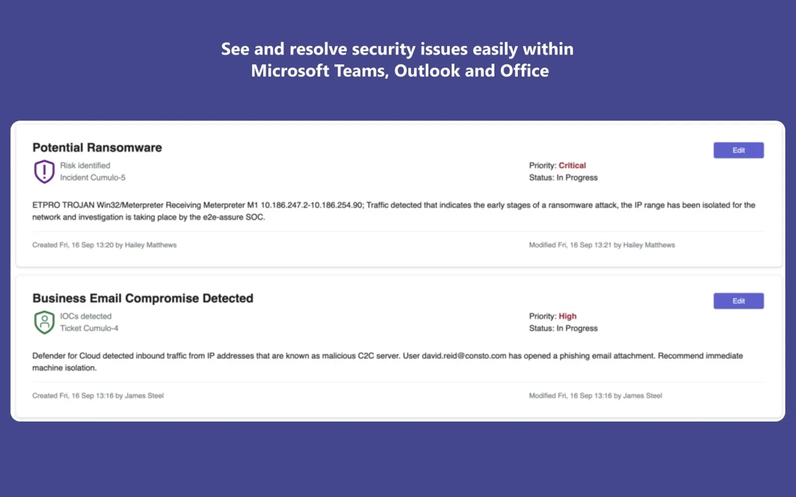 e2e-assure — screenshot from the Microsoft Marketplace listing