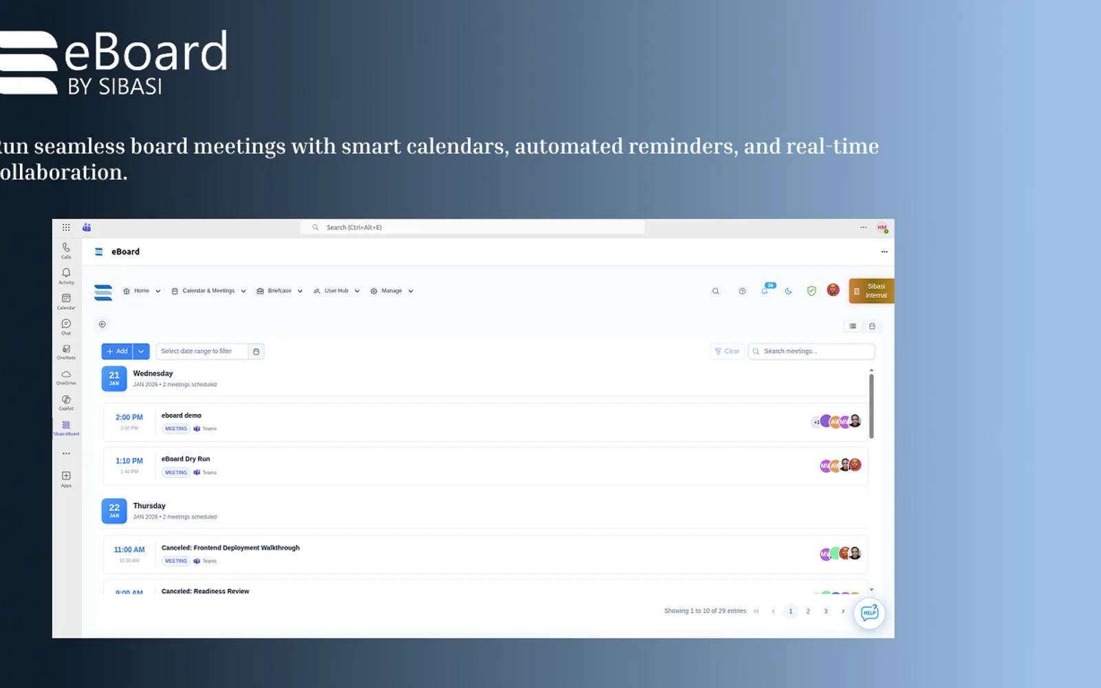 eBoard — screenshot from the Microsoft Marketplace listing