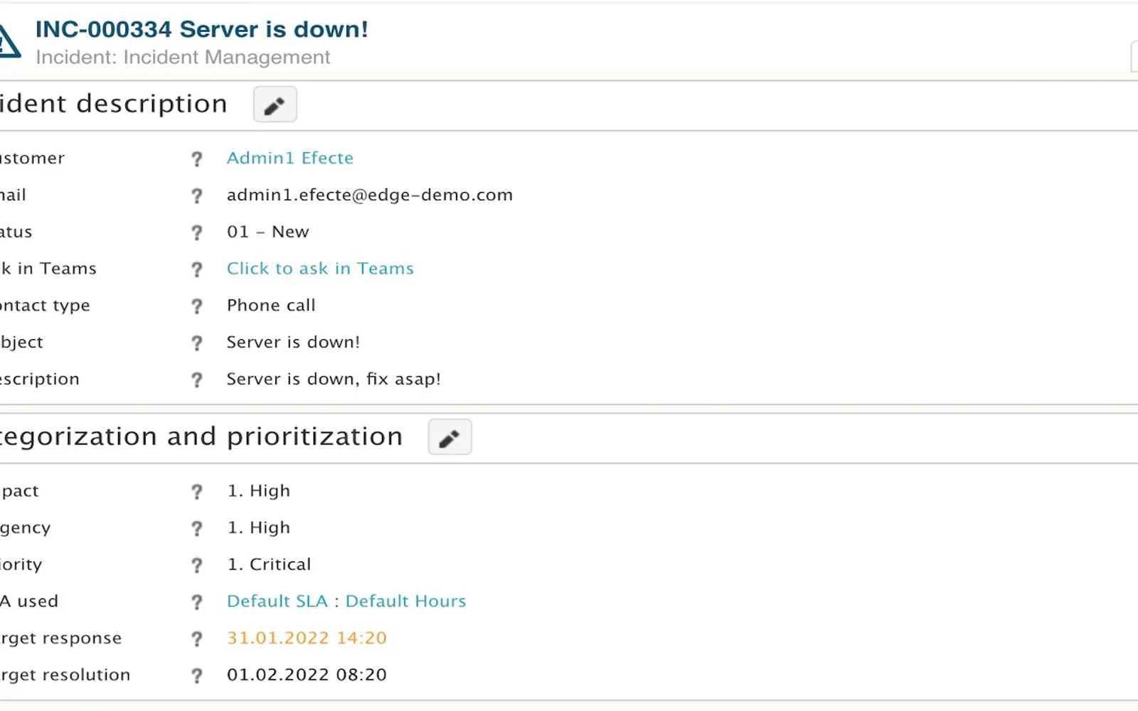 Efecte Service Management — screenshot from the Microsoft Marketplace listing