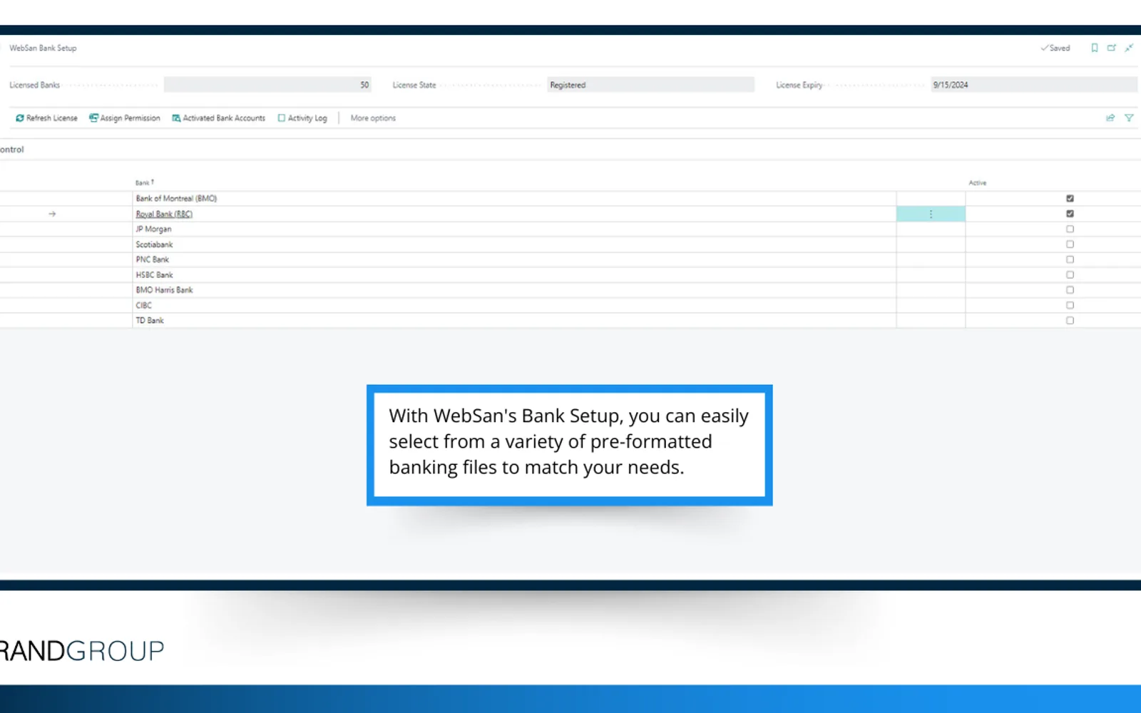Electronic Banking — screenshot from the Microsoft Marketplace listing