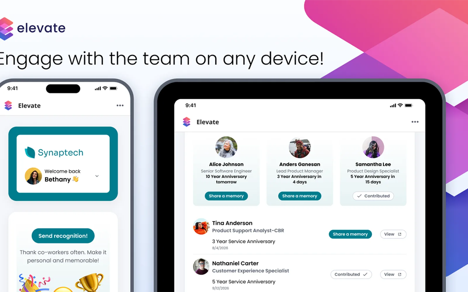 Elevate — screenshot from the Microsoft Marketplace listing