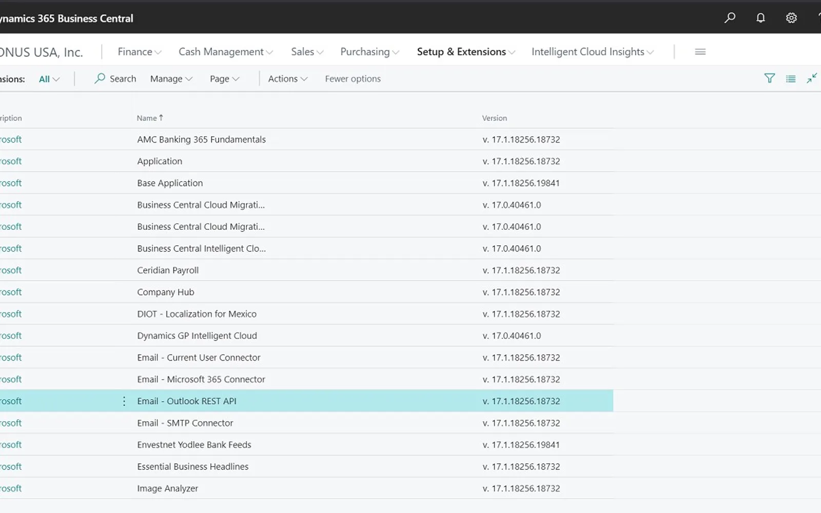 Email - Outlook REST API — screenshot from the Microsoft Marketplace listing