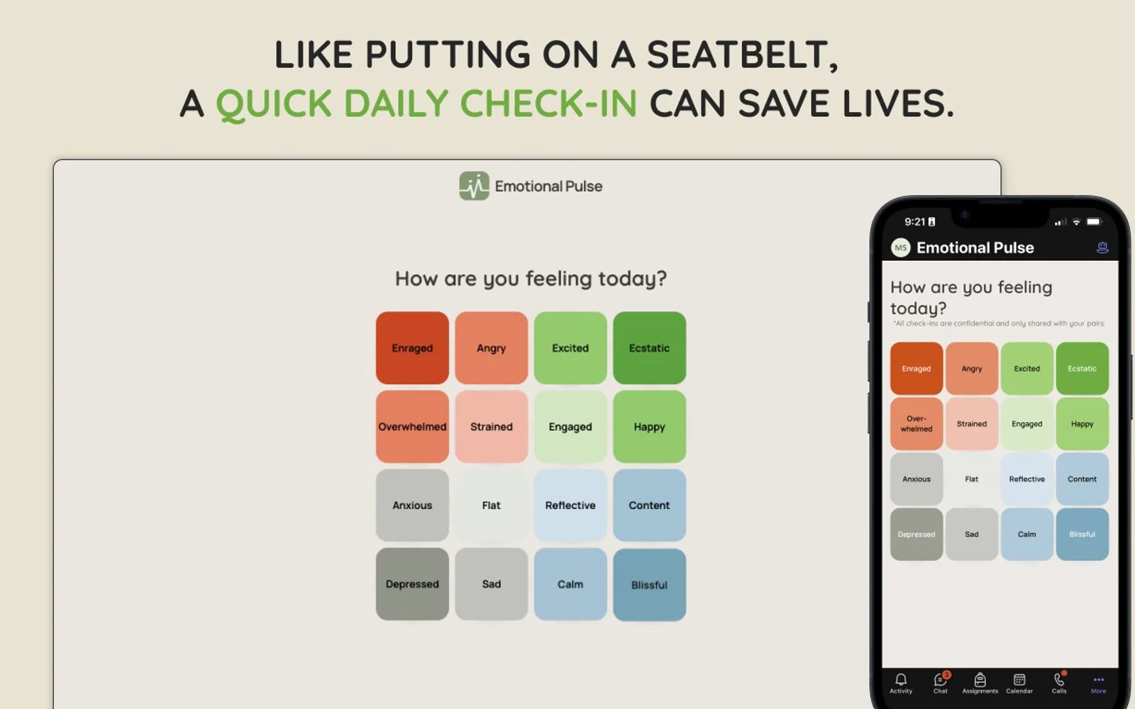 Emotional Pulse — screenshot from the Microsoft Marketplace listing