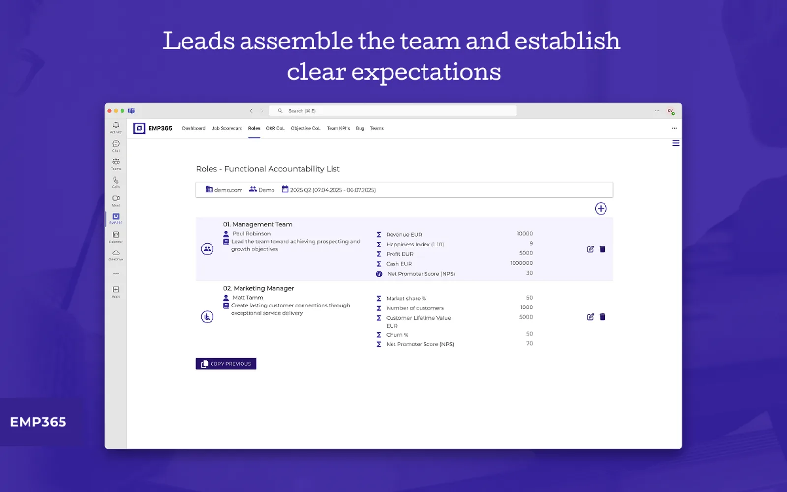 EMP365 — screenshot from the Microsoft Marketplace listing