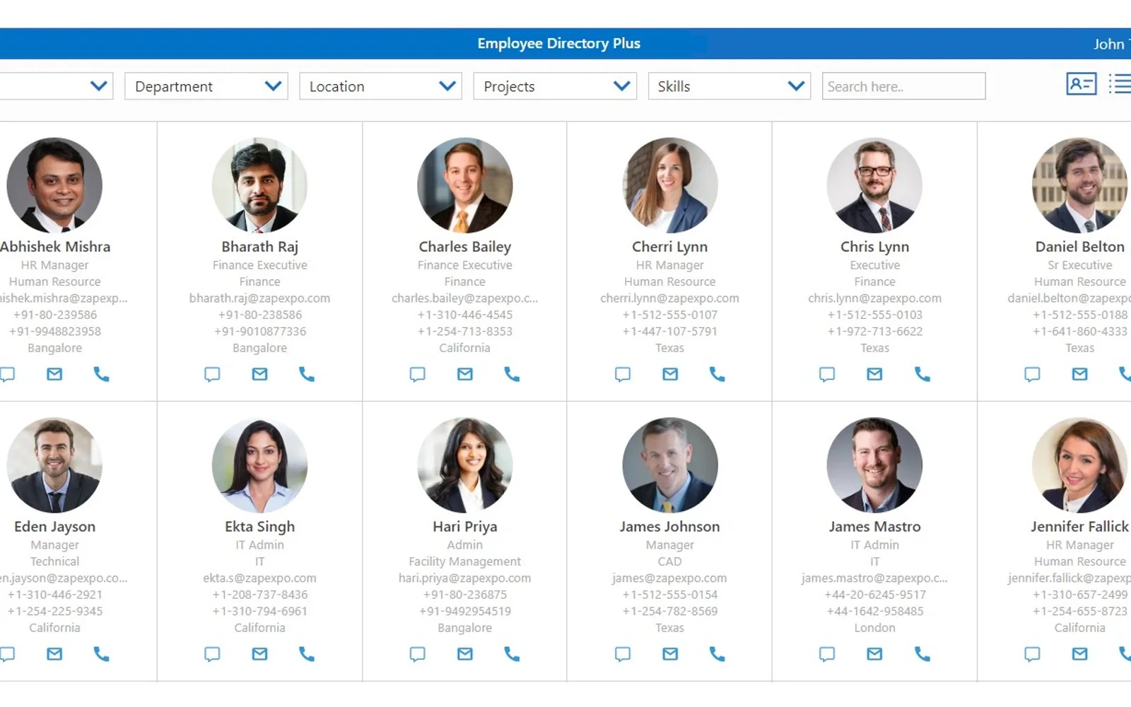 Employee Directory Plus — screenshot from the Microsoft Marketplace listing